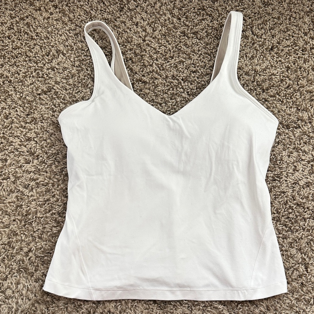 Lululemon full length align tank WHITE sz 8
